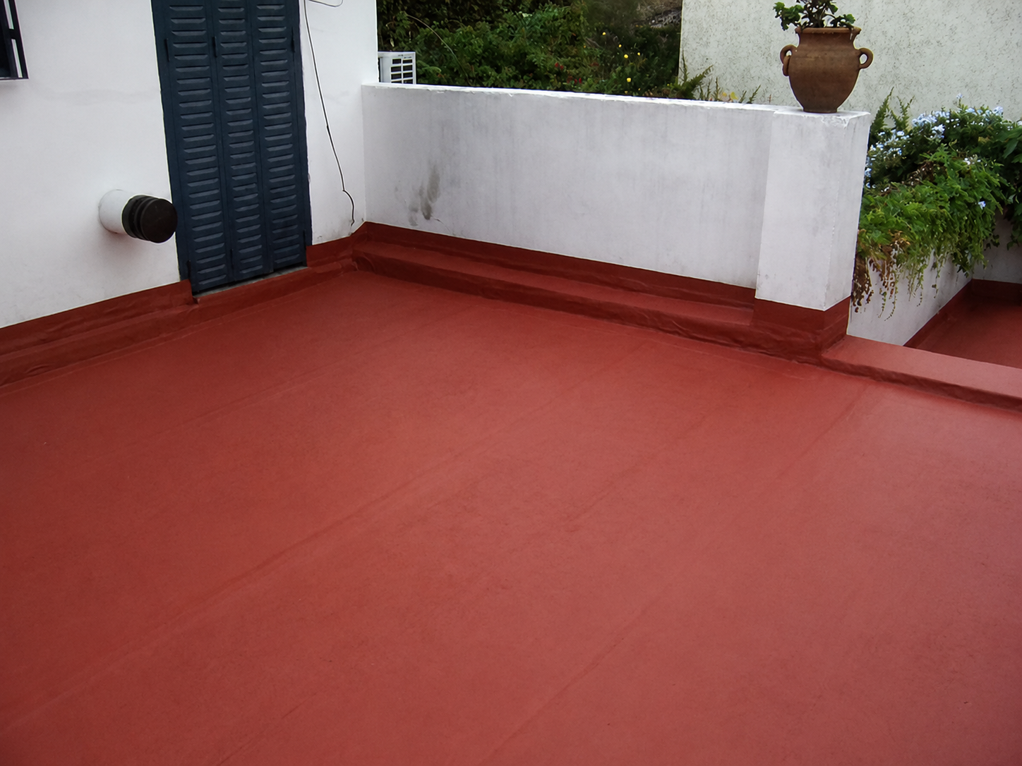Impermeabilización de terraza con Membrana Geotextil